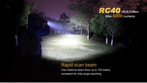 Fenix RC40 - 6000 Lumeni - 730 Metri - Editie 2016